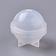 シリコンモールド  レジン型  UVレジン用  エポキシ樹脂ジュエリー作り  球と立方体  ホワイト  8個/セット DIY-X0293-03-6