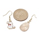 Boucles d'oreilles pendantes en alliage d'émail sur le thème de Pâques EJEW-JE05497-01-3