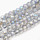 Chapelets de perles en verre électroplaqué EGLA-D021-16-1