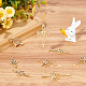 Beebeecraft 12Pcs 2 Style Sword Charms 18K Gold Plated Stainless Steel Hollow Lotus Flower Sword Charms for Jewelry Making DIY Craft Supplies STAS-BBC0001-59-5