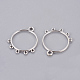 Tibetan Style Alloy Ring Chandelier Components Links TIBE-3818-AS-FF-2