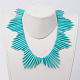 Pic collier frais frange de foulard NJEW-JN00332-01-1