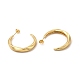 Boucles d'oreilles à anneau torsadé en laiton plaqué en rack pour femmes EJEW-P221-49G-2