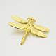 Brass Dragonfly Pendants KK-M127-03-2