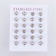 304 Stainless Steel Stud Earrings EJEW-L222-22B-3