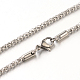 304 Stainless Steel Popcorn Chain Necklaces X-NJEW-J032-22P-1