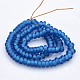 Handmade Frosted Lampwork Beads Strands LAMP-J061-03-2