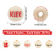 SUNNYCLUE 100Pcs 16mm Natural Wood Beads Hope Faith Love Blessed Believe Round Wooden Beads with Hole Printed Wood Beads Inspirational Greeting Message Bead for DIY Party Farmhouse Decor Crafts Making WOOD-SC0001-41-2