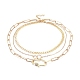 Double Layer Necklaces & Chain Necklaces Sets NJEW-JN02764-01-1