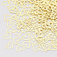 真鍮製カボション  ネイルアートの装飾の付属品  ハート  ゴールドカラー  5.5x6x0.1mm  約231個/3g X-MRMJ-S033-021-1
