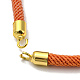 Braccialetti con corde di nylon adatti per ciondoli per connettori AJEW-P116-02G-15-2