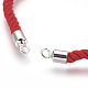 Cotton Cord Bracelet Making KK-F758-03F-3