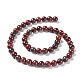 Natürliche rote Jaspis runde Perle Stränge G-P075-18-8mm-4