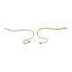 Brass Earring Hooks KK-C024-12KCG-2