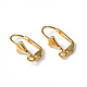 Golden Color Brass Leverback Earring Findings X-EC561-G-1