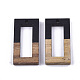 Colgantes de resina y madera de nogal RESI-S358-10D-2