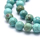 Chapelets de perles teintées en turquoise naturelle G-G768-02-8mm-2