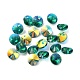 Galvanoplastie perles de verre transparentes EGLA-Z002-AB02-1