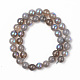 Cordones de perlas de labradorita natural electrochapada G-S369-011D-C-2