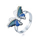 100 Uds. Juego de anillos de humor de hierro con mariposa ostentosa RJEW-N042-03-7