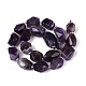 Natürlichen Amethyst Perlen Stränge&nbsp;G-N362-07A-07-3