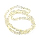 Brins de perles de verre transparentes plaquées arc-en-ciel EGLA-G037-06A-FR03-2