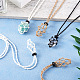 Fashewelry 9 шт. 9 стиля регулируемый плетеный вощеный полиэфирный шнур макраме мешочек ожерелье изготовление NJEW-FW0001-04-7