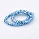 Pearl Luster Plated Faceted Cube Glass Beads Strands GLAA-A031-2mm-PL02-2
