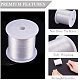 JEWELEADER 20 Yards Clear Invisible Craft Nylon Thread 0.6mm Monofilament Fishing Line Bead String Cord for Gemstone Jewelry DIY Making Bracelet Hanging Decoration Sewing Quilting Hair Weaving NWIR-PH0001-14-0.6mm-3