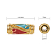 Perlas de esmalte de aleación de estilo chino X-ENAM-L015-08E-G-6