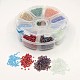 1 Box 12/0 Glass Seed Beads Transparent Colours Rainbow DIY Loose Spacer Mini Glass Seed Beads SEED-X0003-12-B-2
