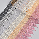 カーテン服アクセサリー装飾  DIYレーストリム刺繡生地  ミックスカラー  95mm  1.5年/色（1.37m /色）  9ヤード/セット（8.23m /セット） OCOR-FG0001-03-4