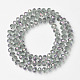 Electroplate Transparent Glass Beads Strands EGLA-A034-T4mm-G04-2