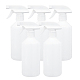 Botellas de spray de gatillo de plástico blanco de 500 ml con boquilla ajustable AJEW-BC0005-72-1
