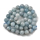 Chapelets de perles en aigue-marine naturelle G-E561-25-8mm-01-2