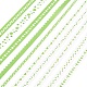 DIYスクラップブック装飾紙テープ  マスキングテープ  ギフトラッピングテープ  DIYスクラップブッキングサプライギフトデコレーション用  ライムグリーン  0.5cm  約2m /ロール  10のロール/箱 DIY-M015-02F-4