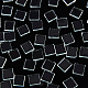 クリアガラスカボション  モザイクタイル  家の装飾やdiyの工芸品  正方形  透明  10x10x2.7mm  280 G /ボックス GLAA-FG0001-01-4