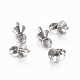 304 tasse en acier inoxydable perle peg bails pin pendentifs STAS-G161-26B-3