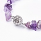 Natural Gemstone Beads Bracelets BJEW-O162-B-3