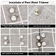 Craspire 8 ensembles de 4 épingles à boutons en alliage de zinc de style pour jeans FIND-CP0001-13B-4