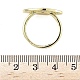 Латунные микро проложить пальцев кольца кубического циркония RJEW-D322-02G-5