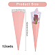 CHGCRAFT 12Set Cone Iridescent Paper Single Rose Packaging Gift Boxes Folding Floral Bouquet Paper Boxes with PVC Window and Ribbon for Wedding Valentines Day Birthday Gift Wrapping CON-WH0085-50B-2