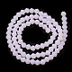 Fili di perle di vetro smerigliato imitazione giada X1-GLAA-F029-JM4mm-B02-2
