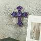 Molde de silicona para decoración de exhibición en forma de cruz religiosa DIY-K071-01A-2