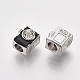 Platinum Plated Alloy European Beads MPDL-S067-34-2
