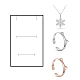 Benecreat 20 confezione di scatole regalo con ciondoli di gioielli in cartone rettangolo effetto marmo bianco con inserto in spugna CBOX-BC0001-22-3