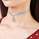 Halsketten aus Veloursleder und Samt NJEW-TA0016-10-9