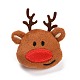 Weihnachtsbrosche aus Baumwolle JEWB-A003-13-1