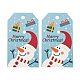 Rectangle Christmas Theme Kraft Paper Cord Display Cards CDIS-K003-02F-3