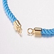Nylon Twisted Cord Bracelet Making MAK-F019-02G-3